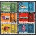 HONG KONG - 1968 10c to $1.30 Sea Craft set of 6, used – SG # 247-252