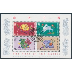 HONG KONG - 1987 Year of the Rabbit M/S, used – SG # MS533
