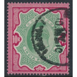 INDIA - 1909 10Rp green/carmine KEVII, used – SG # 144