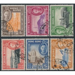 HONG KONG - 1941 Centenary of British Occupation set of 6, used – SG # 163-168