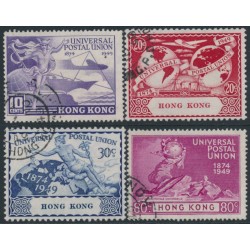 HONG KONG - 1949 10c to 80c UPU Anniversary set of 4, used – SG # 173-176