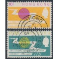 HONG KONG - 1965 ITU Centenary set of 2, used – SG # 214-215