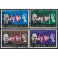 HONG KONG - 1966 10c to $2 Churchill set of 4, used – SG # 218-221