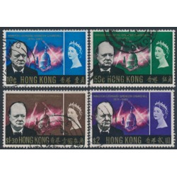 HONG KONG - 1966 10c to $2 Churchill set of 4, used – SG # 218-221