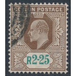 CEYLON - 1904 2.25R brown/green KEVII, multi crown CA watermark, used – SG # 288