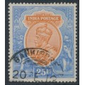 INDIA - 1913 25Rp orange/blue KGV, single star watermark, used – SG # 191