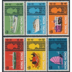 HONG KONG - 1968 10c to $1.30 Sea Craft set of 6, MH – SG # 247-252