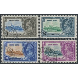 HONG KONG - 1935 3c to 20c KGV Jubilee set of 4, used – SG # 133-136