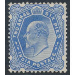 INDIA - 1902 2a6p ultramarine KEVII definitive, MH – SG # 126