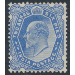 INDIA - 1902 2a6p ultramarine KEVII definitive, MH – SG # 126