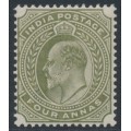 INDIA - 1903 4a olive KEVII definitive, MNH – SG # 128