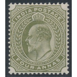 INDIA - 1903 4a olive KEVII definitive, MNH – SG # 128