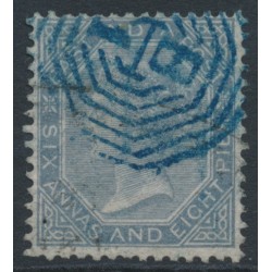 INDIA - 1867 6a8p slate QV, elephant watermark, used – SG # 72