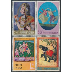 INDIA - 1973 20p to 2Rp Indian Miniature Portraits set of 4, MNH – SG # 681-684