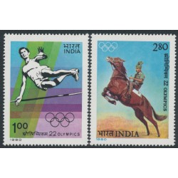 INDIA - 1980 1Rp & 2.80Rp Moscow Olympics, MNH – SG # 974-975