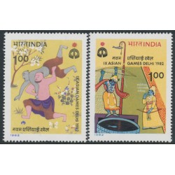 INDIA - 1982 1Rp x 2 Asian Games, New Delhi set of 2, MNH – SG # 1057 + 1059