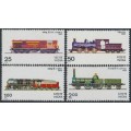 INDIA - 1976 25p to 2Rp Locomotives set of 4, MNH – SG # 806-809