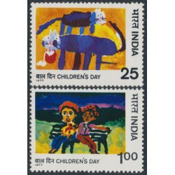 INDIA - 1977 25p & 1Rp Children’s Day set of 2, MNH – SG # 867-868