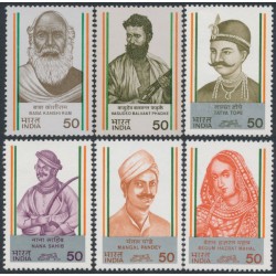 INDIA - 1984 India’s Struggle for Freedom (2ndt series) set of 6, MNH – SG # 1119-1124
