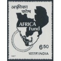 INDIA - 1987 6.50Rp black Africa Fund, MNH – SG # 1228