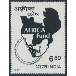 INDIA - 1987 6.50Rp black Africa Fund, MNH – SG # 1228