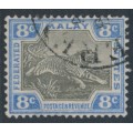 FEDERATED MALAY STATES - 1900 8c grey/ultramarine Tiger, single watermark, used – SG # 19a