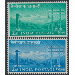 INDIA - 1953 Centenary of Indian Telegraph set of 2, MNH – SG # 346-347