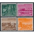INDIA - 1959 Definitives hi-values set of 4, Asokan watermark, MNH – SG # 413-416