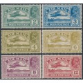 INDIA - 1929 2a to 12a Airmail set of 6, stars pointing right, MH – SG # 220-225