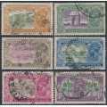 INDIA - 1931 ¼a to 1R New Delhi set of 6, stars pointing right, used – SG # 226-231