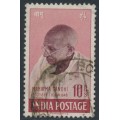 INDIA - 1948 10R purple-brown/lake Mahatma Gandhi, used – SG # 308 
