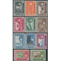 KEDAH - 1957 1c to $5 Sultan Badlishah set of 11, MH – SG # 92-102