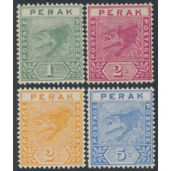 PERAK - 1892 1c to 5c Tiger set of 4, MH – SG # 61-64