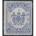 NORTH BORNEO - 1882 50c violet Coat of Arms, MNG – SG # 46