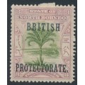 NORTH BORNEO - 1901 3c green/mauve Palm Tree, o/p British Protectorate, MH – SG # 129b