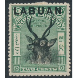 LABUAN - 1900 2c black/green Sambar Stag, MH – SG # 111
