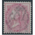 INDIA - 1855 8a carmine QV, on blued paper, no watermark, used – SG # 36