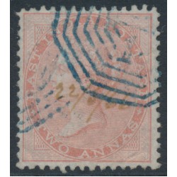 INDIA - 1860 2a dull pink QV, white paper, no watermark, used – SG # 41