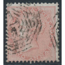 INDIA - 1860 2a dull pink QV, white paper, no watermark, used – SG # 41