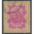 INDIA - 1895 2R carmine/yellow-brown QV, used – SG # 107