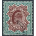 INDIA - 1911 3Rp red-brown/green KEVII, used – SG # 141