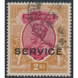 INDIA - 1913 2R rose-carmine/brown KGV overprinted SERVICE, used – SG # O92