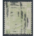 HONG KONG - 1891 30c yellowish green QV, crown CA watermark, used – SG # 39