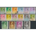 HONG KONG - 1989 10c to $50 QEII, full set with '1989' date, used – SG # 600-615