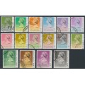 HONG KONG - 1990 10c to $50 QEII, full set with '1990' date, used – SG # 600-615