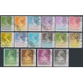 HONG KONG - 1991 10c to $50 QEII, full set with '1991' date, used – SG # 600-615
