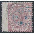 STRAITS SETTLEMENTS - 1872 30c claret QV, crown CC watermark, used – SG # 17