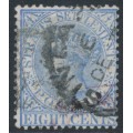 STRAITS SETTLEMENTS - 1894 8c ultramarine QV, inverted watermark, used – SG # 101w
