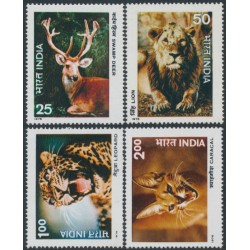 INDIA - 1976 25p to 2Rp Indian Wildlife set of 4, MNH – SG # 825-828