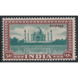 INDIA - 1949 5R blue-green/red-brown Taj Mahal, MNH – SG # 322